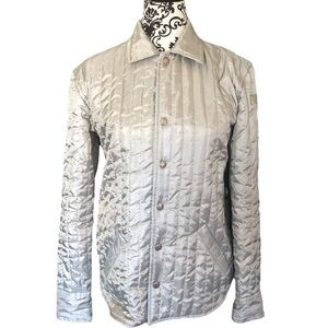 Ralph Lauren Polo Sport Silver Quilted Collared Jacket